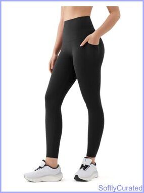 K-Swiss Workout Leggings No Front Seam High Waist Stretchy Yoga Gym